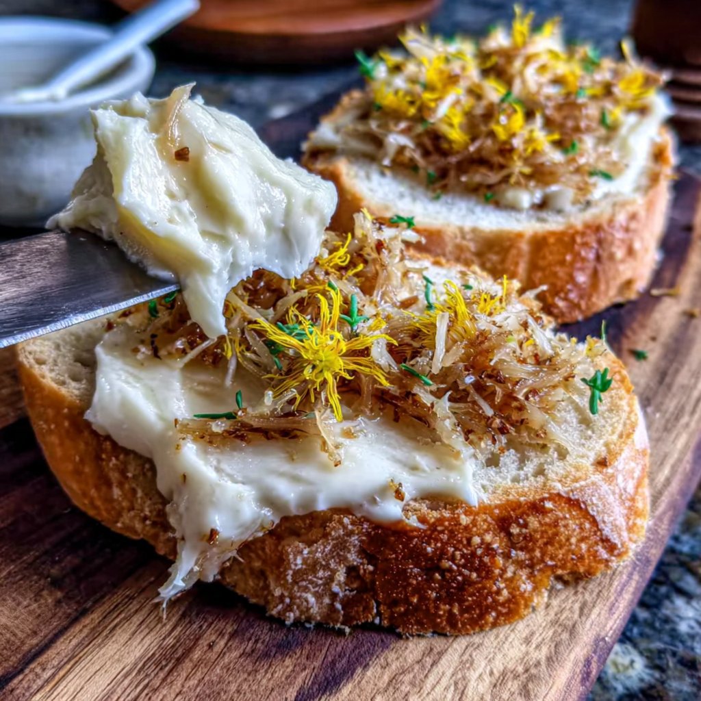 Dandelion-Infused Honey Butter