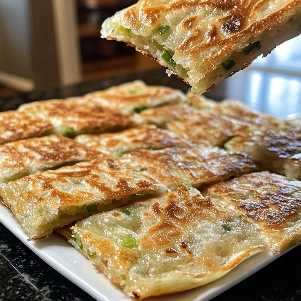 Crispy Chinese Scallion Pancakes