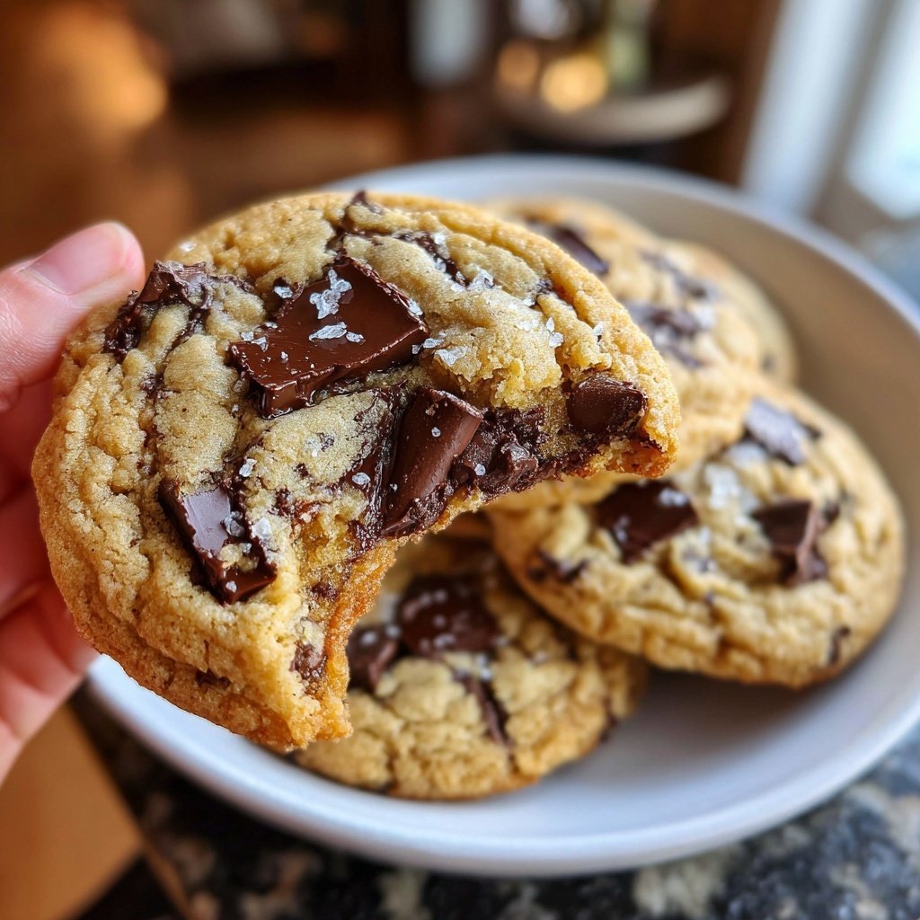 Sea Salt Brown Butter Chocolate Chip Cookies