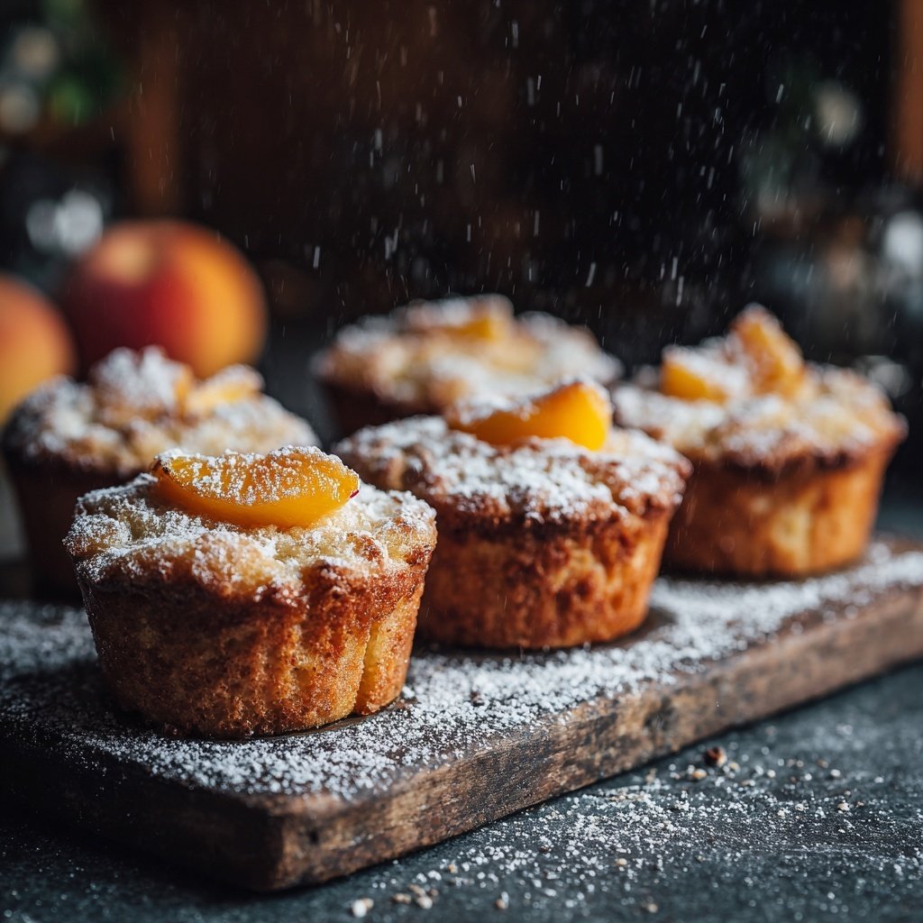 Peach Frangipane Cupcake Fantasy