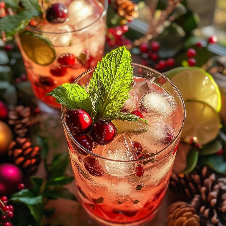 Holiday Cocktail Spiced Cranberry Paloma