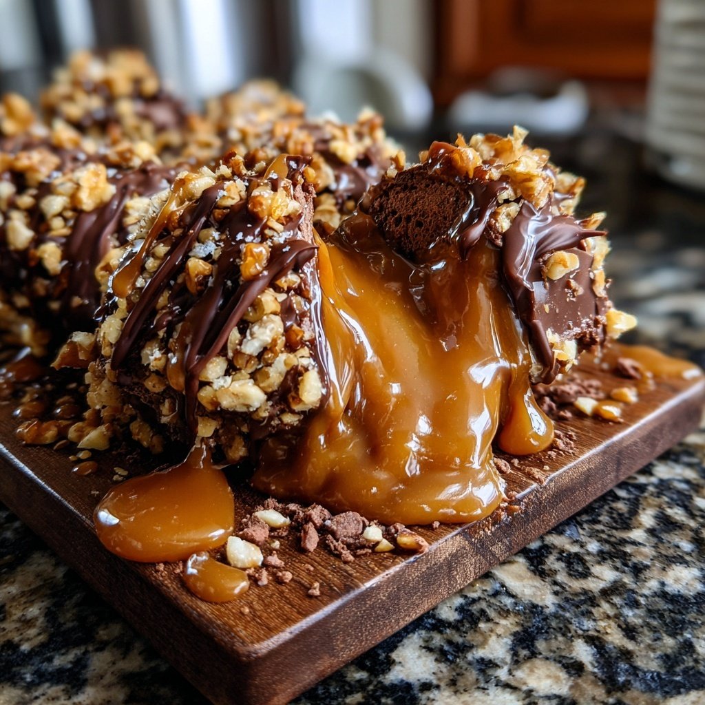 Nutty Caramel Fondue Explosion