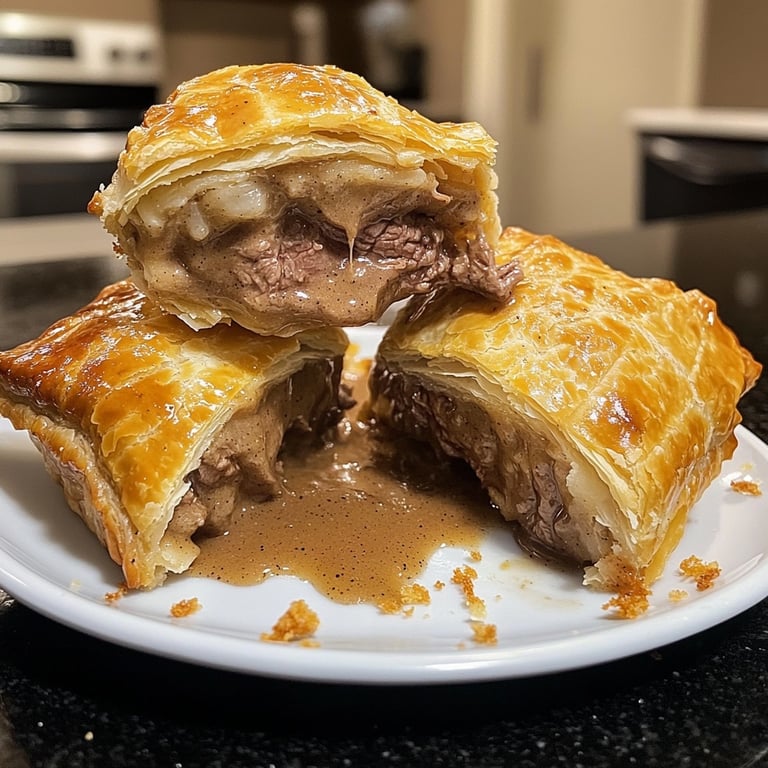 Beef Wellington Bites with Dijon Sauce