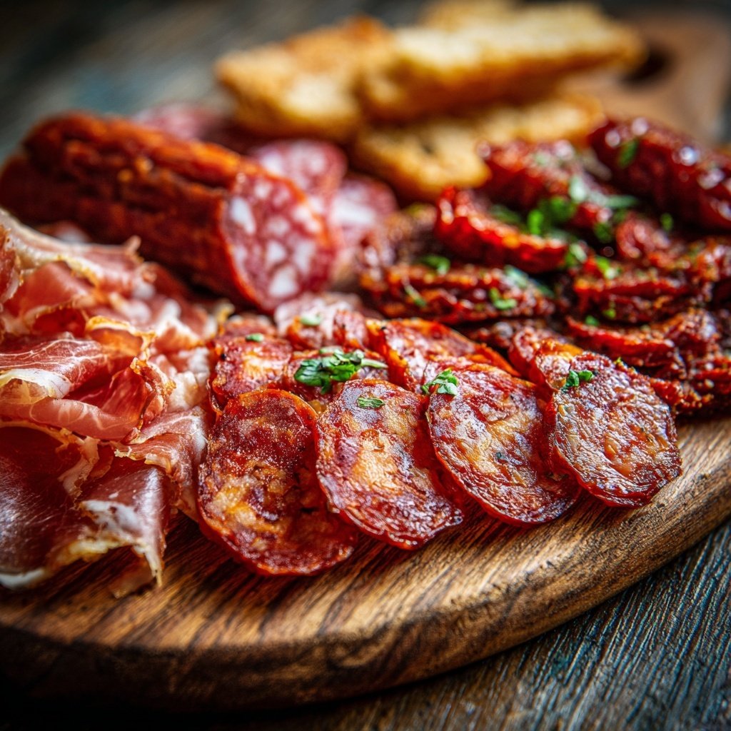 Festive Charcuterie Board with Meats