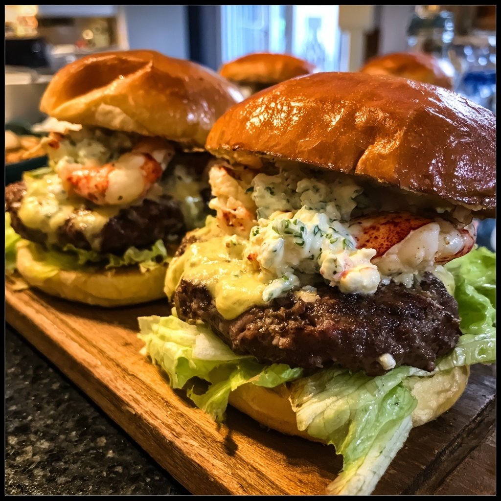 Delectable Surf and Turf Burgers