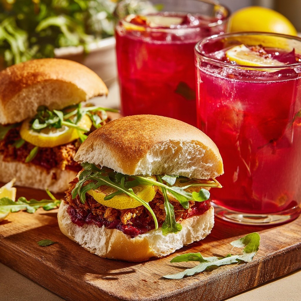 Hibiscus Lemonade Sliders