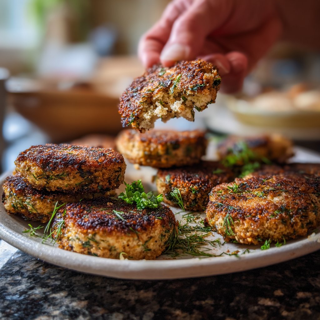 Herb-Crusted Salmon Patties