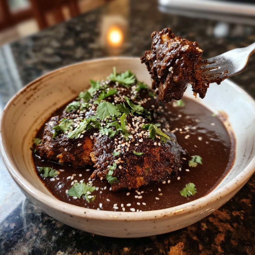 Mole Poblano Chicken Plate