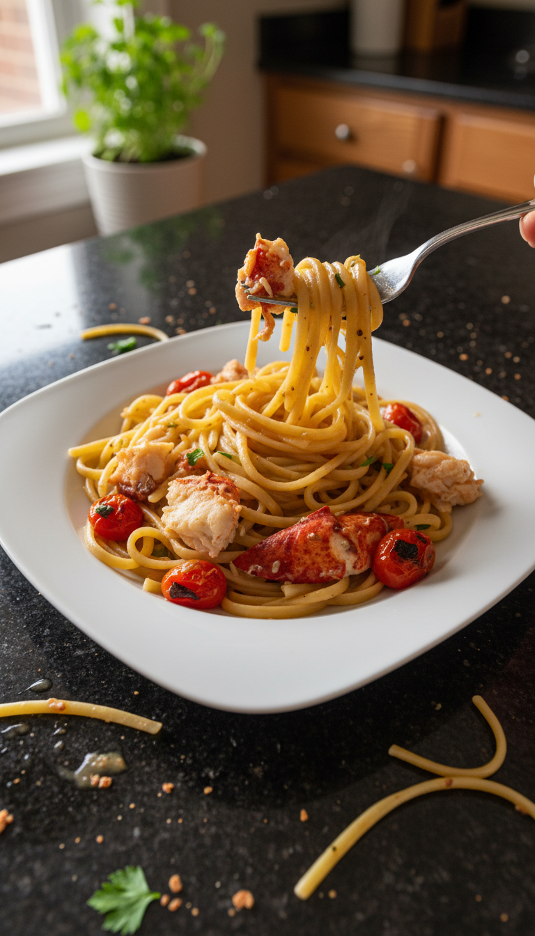 Lobster and Roasted Tomato Linguine