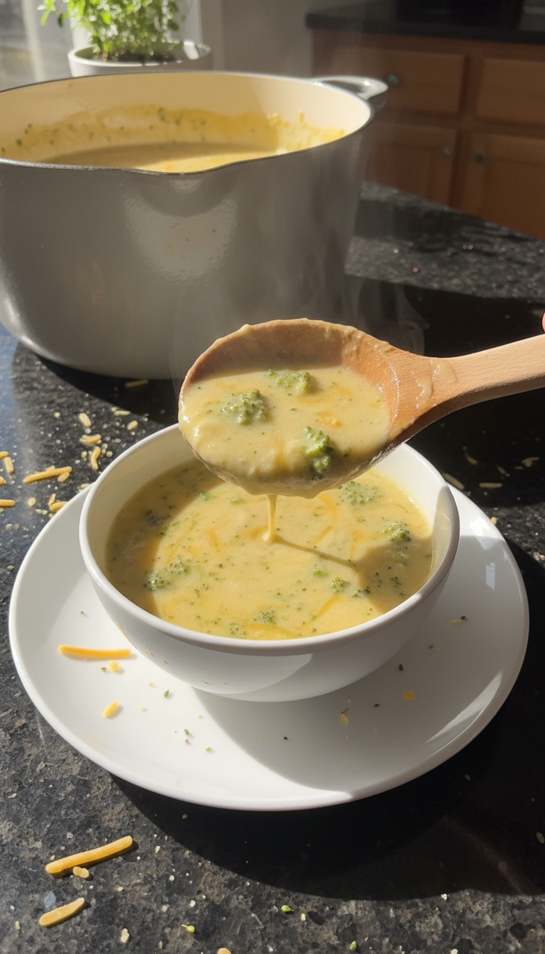 Creamy Broccoli and Cheese Soup