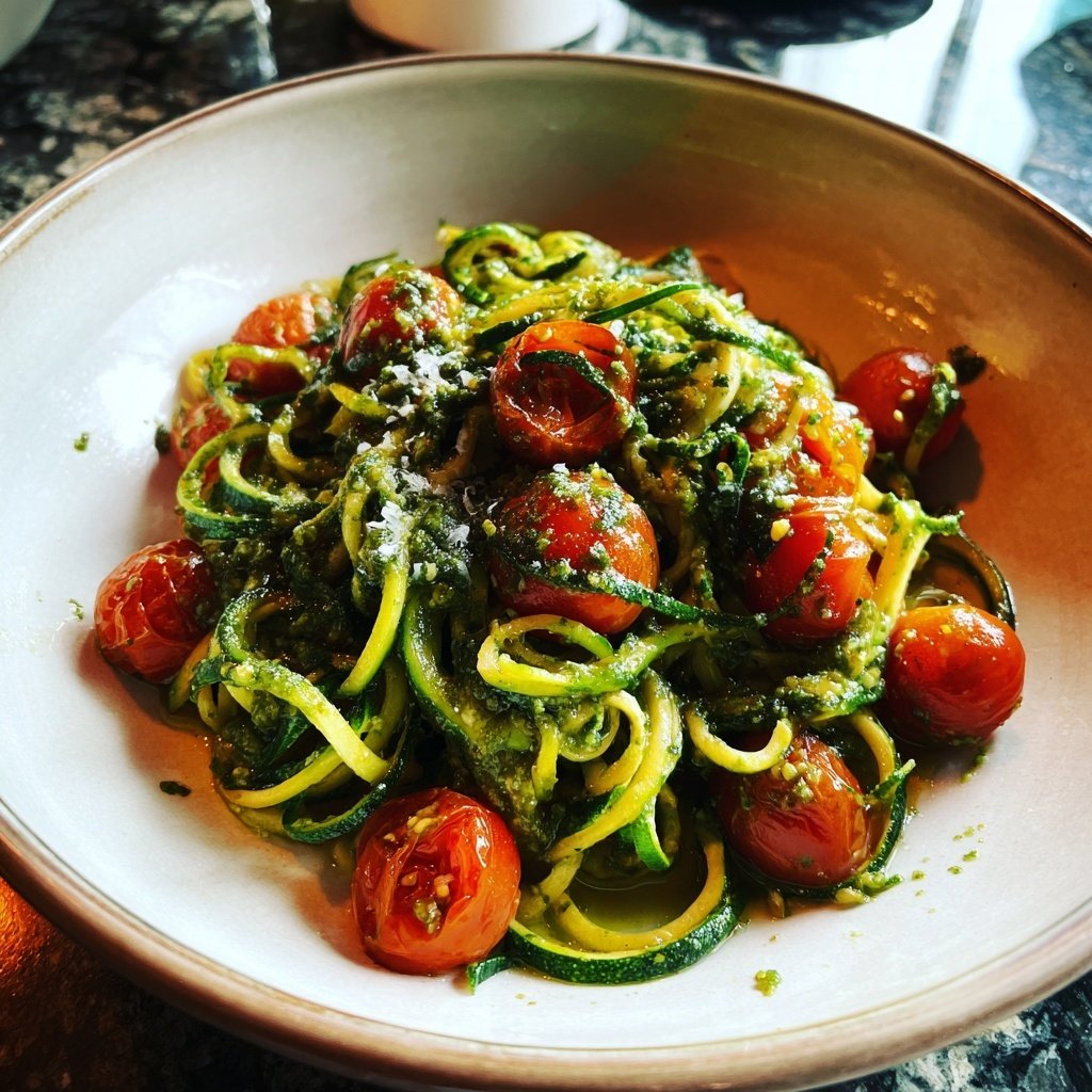 Zucchini Noodles with Pesto