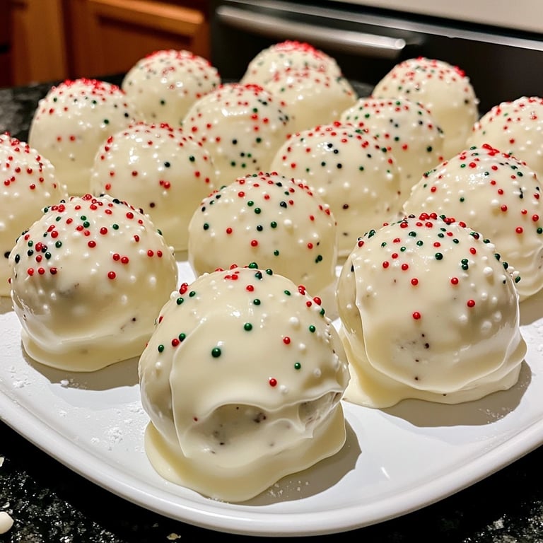 Quick Christmas White Oreo Balls